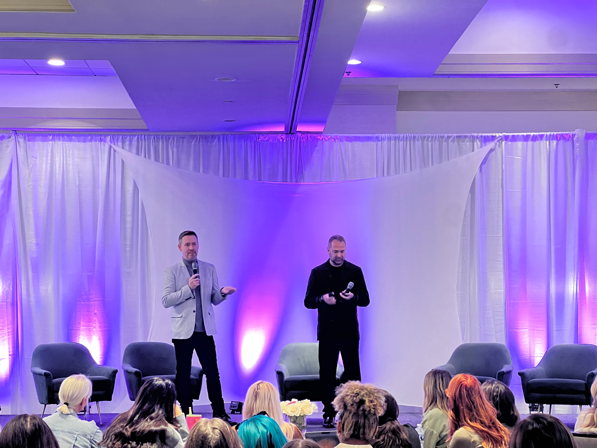 Daniel and Jody on stage
